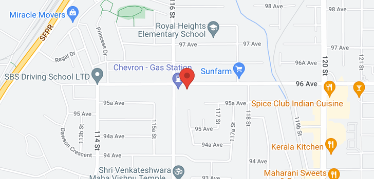map of 107 11650 96 AVENUE